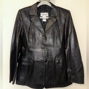 Joseph Janard Black Leather Jacket